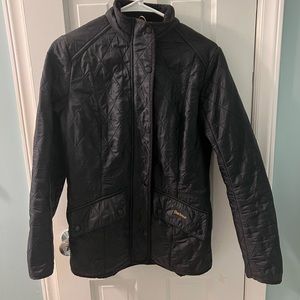 Black Barbour Cavalry Polarquilt Jacket - Women's